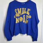 Grayson Threads Smiley World Smile More Oversized Sweatshirt Top Size XXL Photo 1
