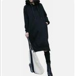 NUTEXROL Long Fleece Hooded Sweatshirt Dressing Black Size Small Photo 7