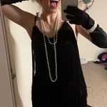 Moflora Fringe dress Black Photo 0