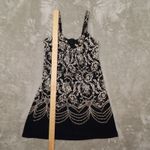 Soma Black White Floral Night Gown Chemise Adjustable Straps Women's Small Photo 4