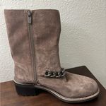 Vince Camuto Keshilla Moto Boot Women’s Brown Sable Suede Leather Ankle Boots Photo 7