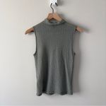 Revolve House of Harlow 1960 Sheer Sleeveless Mock Neck Textured Tank Top NWOT M Green Size M Photo 1