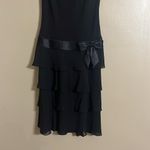 Liz Claiborne  Elegant Sleeveless Layered Cocktail Dress with Bow Detail Sz 8 Photo 1