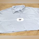 Aerie  Fleece Of Mind Women’s Large Sunset‎ Blue Cropped Polo Sweatshirt Photo 12