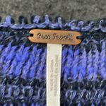 Free People Midnight Blue Black Striped Spells Trouble Sweater Top Size Small S Photo 3