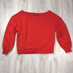 Red Wide Neck Sweatshirt L Size undefined Photo 1
