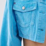 BDG Carissa Corduroy Cropped Jacket NWT Size S - Blue Photo 4