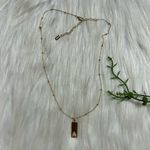 Trove bar monogram A faceted rhinestones necklace Gold Photo 2