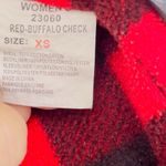Woolrich Vintage  Red Buffalo Check Checkered Fleece Lined Jean Jacket Coat Size Photo 2
