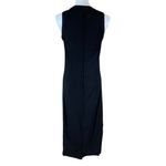 Raw Earth Wild Sky Black Tank Maxi Dress M Organic Cotton Minimal Handmade Size M Photo 2