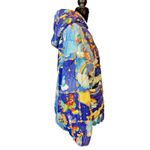 Dolls Kill  Care Bears Puffer Jacket Quilted Hooded Rainbow Y2K Rave Sz XS Photo 6