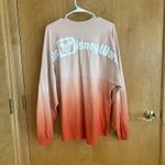 Disney Walt World Spirit Jersey Size Large Coral Ombre 2 Tone Long Sleeve Shirt Photo 6