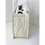 Sandro Kasbah Quilted Canvas Tote Bag Beige Cream Ecru Logo Minimalist $320 NWT Photo 11