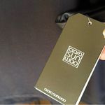 NWT Clara Sun Woo Faux Leather Sleeve Top Black Generous Size XS Photo 2