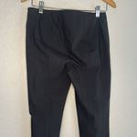 Theory  Black Stretch Pants Ankle Zipper Hem Y2K Classic City Minimalist Size 4 Photo 5