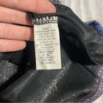 Windsor  Navy Blue, Purple, Silver Glitter Spaghetti Strap Dress; Small Women’s Photo 4