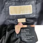 Michael Kors  Missy Wing Collar Black Leather Moto Jacket Size XS $695 Photo 11