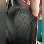 Coach  Canvas Wristlet Wallet Red With Floral Print Photo 3