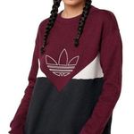 Adidas Originals Trefoil Colorado Knit Colorblock Sweatshirt Woman’s Size XS Photo 0