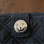 Vera Bradley  RFID TURN LOCK & ZIP ORGANIZER WALLET~BLACK~8” x 5” Photo 1