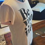 Ladies Tshirt pale pink with black letter Sz L new condition Size L Photo 5