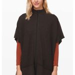 Lululemon Call Me Cozy Wrap Sweater in Heathered Black Size OS Photo 0