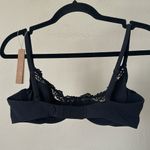 SKIMS  Fits Everybody unlined underwire Lace Scoop Bra Onyx Black NWT 34D Photo 6