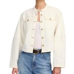 Madewell NWD  Cocoon Sleeve Denim Lady Jacket Off White Size XL Photo 0