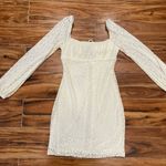 Princess Polly Don’t Be Salty Cream Long Sleeve Leopard Print Dress Size 4 Photo 13