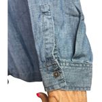 J.Jill Linen Blend Women's Tunic/Dress Popover Shirt Chambray Medium Photo 4