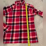 Eddie Bauer Plaid Fleece Quarter Zip Sweatshirt Photo 5