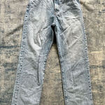 Madewell  Light Wash Distressed Curvy 90's Straight Leg High Rise Jeans 25 Photo 0