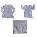 Eileen Fisher Sweater XS Gray Hi Low Pullover Linen blend Casual Semi Sh… Photo 4