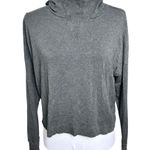 Beyond Yoga Cropped Gray Hoodie Lightweight Yoga Breathable Small Loungewear Photo 2
