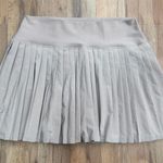 Aerie YPB  Pleated Tennis Skort Womens L Taupe Stretch Athletic Athleisure Photo 0