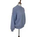 Cotton Candy LA M/L Blue Fuzzy Knit Pullover Sweater Soft Cozy Casual Crewneck Size M Photo 1