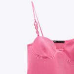 ZARA Satin Effect Summer Cocktail Party Summer Dress Photo 5