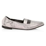 Brunello Cucinelli  Monili-Trimmed Croc Embossed Metallic Leather Loafers Photo 1