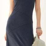 Anthropologie  Bordeaux Seamed Asymmetrical Maxi Side Slit Dress - Sz S 💚🎀 Photo 0