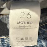 MOTHER Superior High waisted Tunnel Vision Sneak The Other Side Jeans Blue Size 26 Photo 10