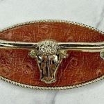 Head Long Horn Bull  Western Concho for Tie Belt Photo 0