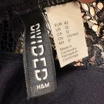 H&M  Black Lace Sheath Dress Romantic Whimsigoth Witchy Gothic Style 12 Photo 5