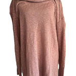 Ruby Moon  Long Sleeve Dusty Rose Cowl Neck Lightweight Tunic Sweater Size L Photo 0