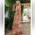 Baltic Born NEW  Cassandra Tulle Maxi Dress Copper Floral Size 3XL Photo 1