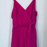 She & Sky NWT hot pink COMPLETE AWE PLEATED ROMPER boutique size small Photo 3