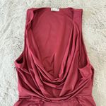 NWOT Intimately Free People Bodysuit XS Drape Cowl Neck First Choice Wild Ginger Red Photo 3