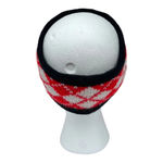 Vintage Knit Reversible Headband Blue Red and White Unisex Ski Snowboarding Snow Photo 5