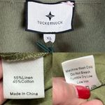 Tuckernuck New Olive Steele Button Down Long Sleeve Boyfriend Shirt Top Size XL Photo 14