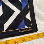 Blue and black geometric print bandana 0787 Photo 2