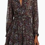 Ba&sh Giani Sheer Floral Mini Dress Size 2 Photo 0